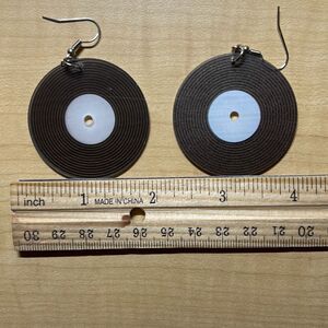 Retro Vinyl Record Earrings